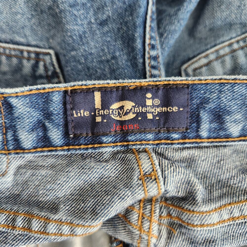 Vintage Y2K Dark Wash Denim Cut Off Jean Shorts Mid Rise Lei 4 - Picture 5 of 12